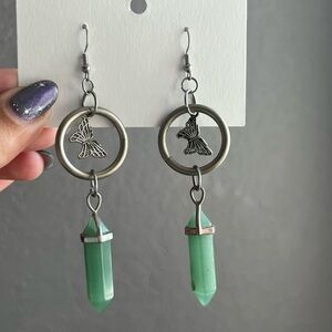 Dangly crystal earrings